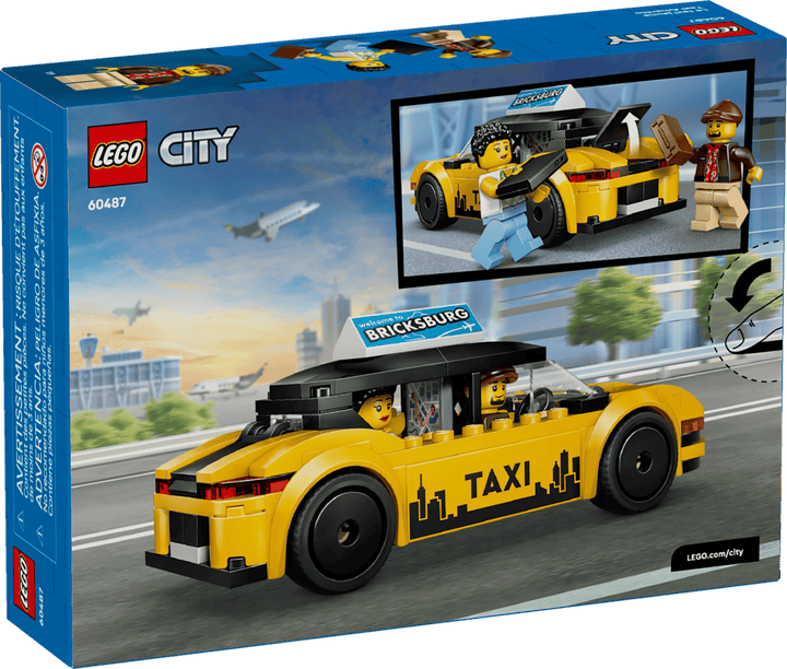 Juego De Construcción Taxi Amarillo 122 Piezas Lego Original