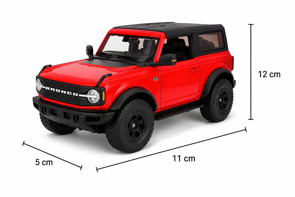 Carros A Escala 1:36 Maisto Ford Bronco Wiledtrank Rojo