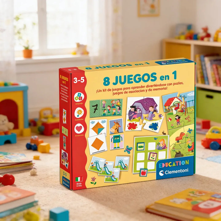 Juego Educativo Montessori 8 En 1 Para Niños