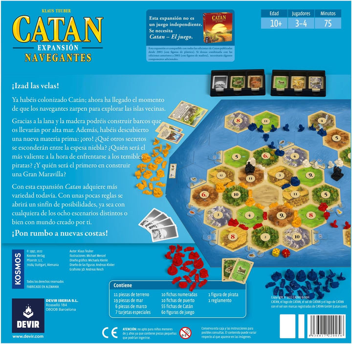Juego De Mesa Catan Expansión De Navegantes Adultos