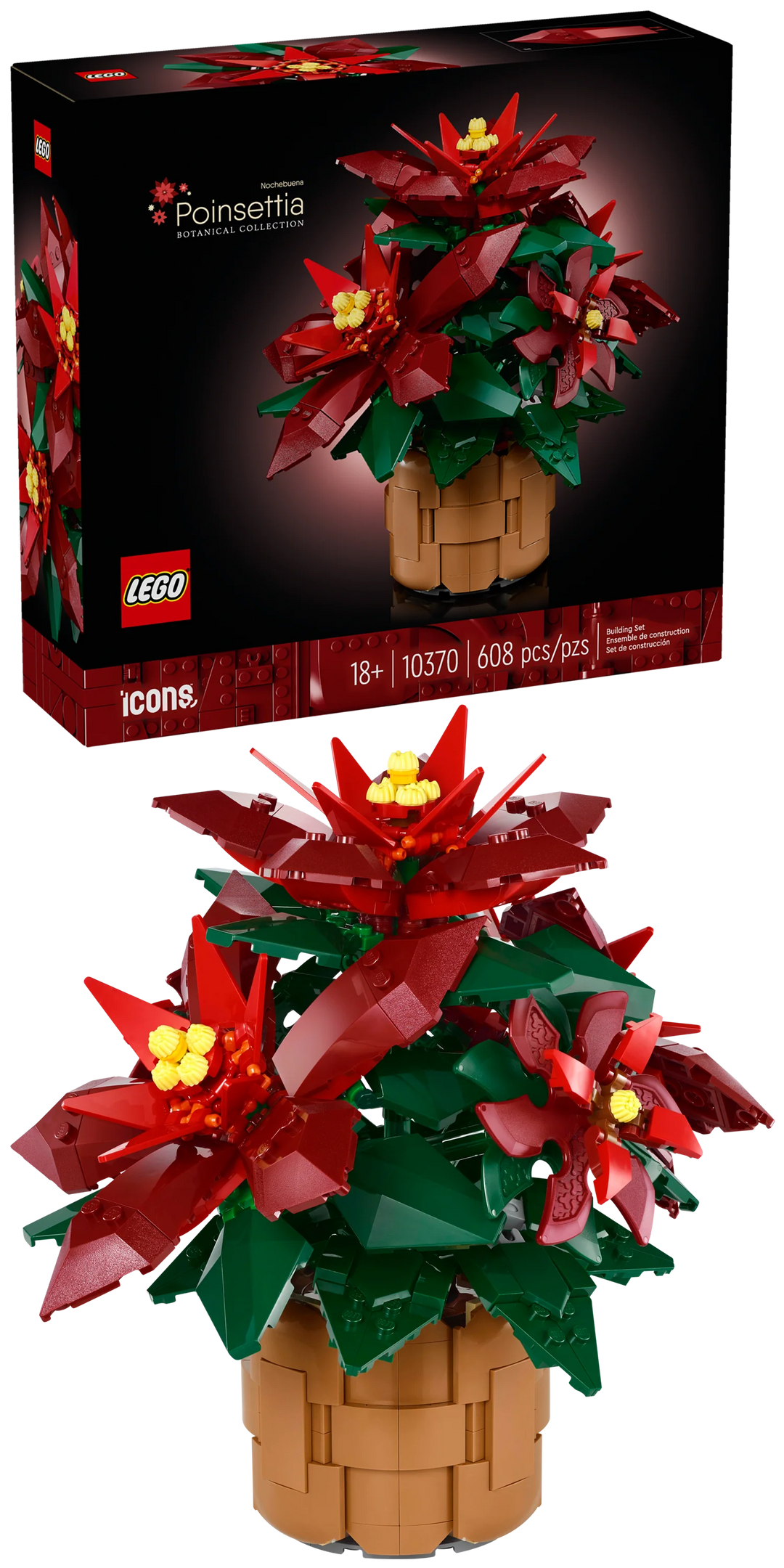 Juego Lego 608 Piezas Flor De Pascua Adultos
