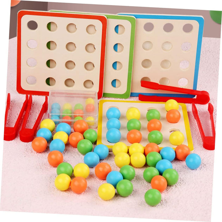 Juego Motricidad  Pinzas Y Cuentas Encajar Para Niños