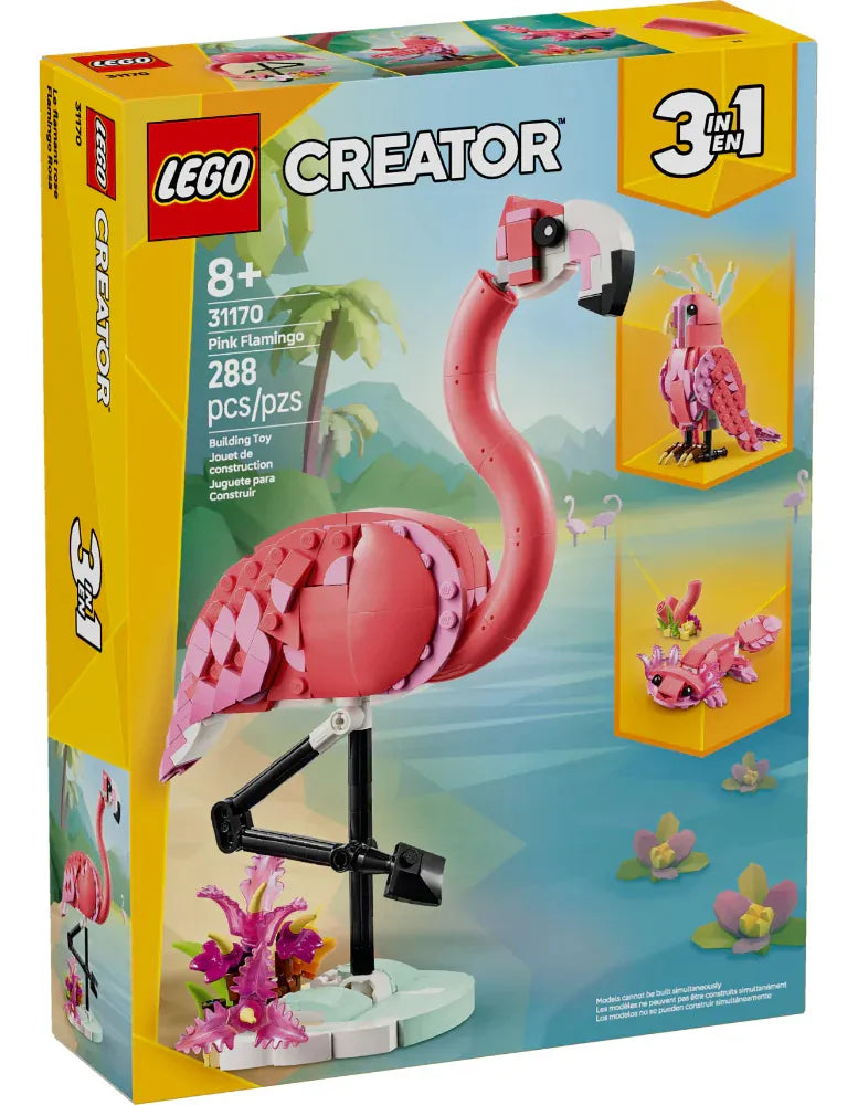 Juego Lego Creator 3 En 1 Flamenco Rosa