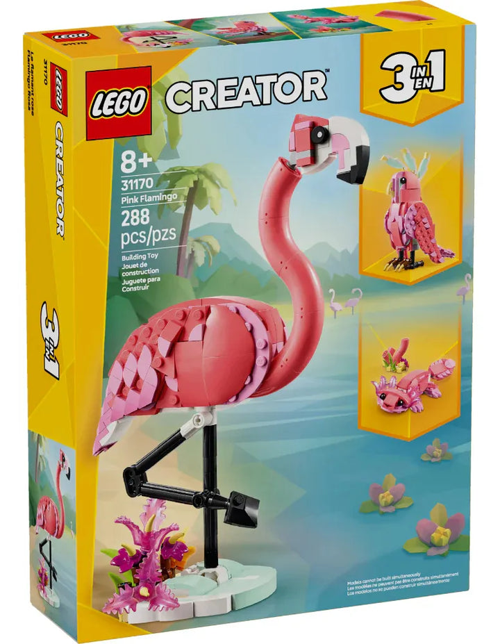 Juego Lego Creator 3 En 1 Flamenco Rosa