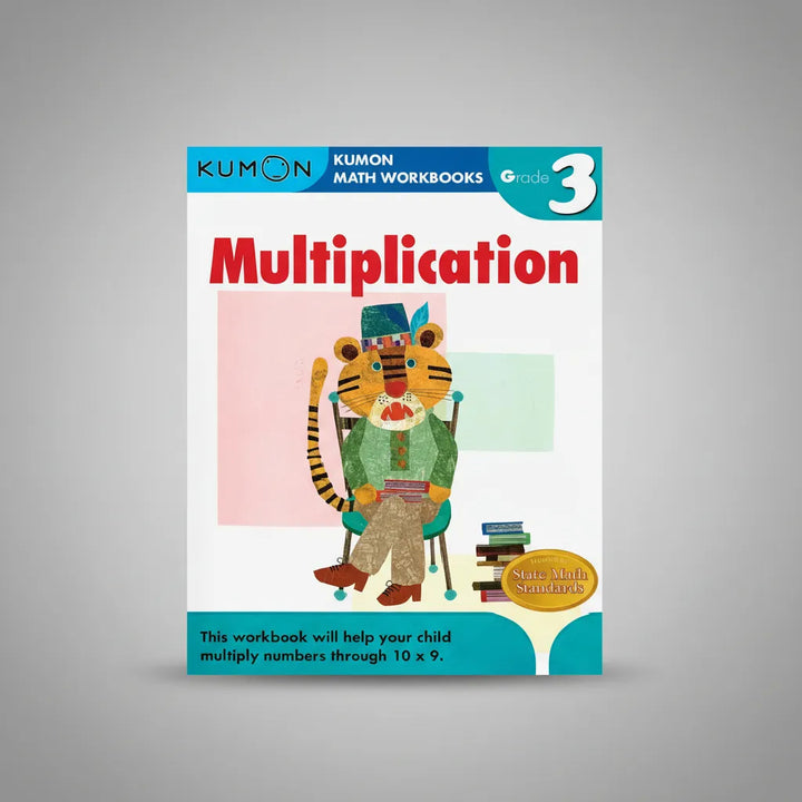 Libro Didáctico Kumon Multiplication Grade 3 Para Niños