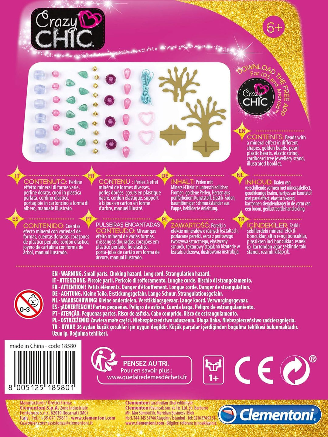 Set Hacer Pulseras Perlas Brillantes Juguetes Niñas