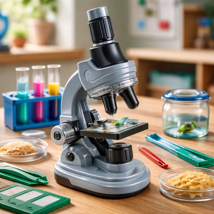 Juego Científico Microscopio Con Accesorios Para Niños