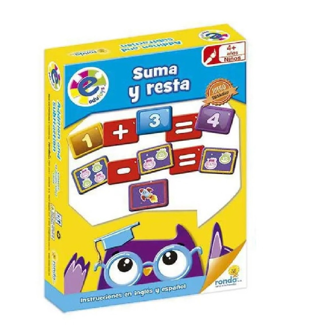 Juego Educativo Matemáticas Suma Y Resta Para Niños