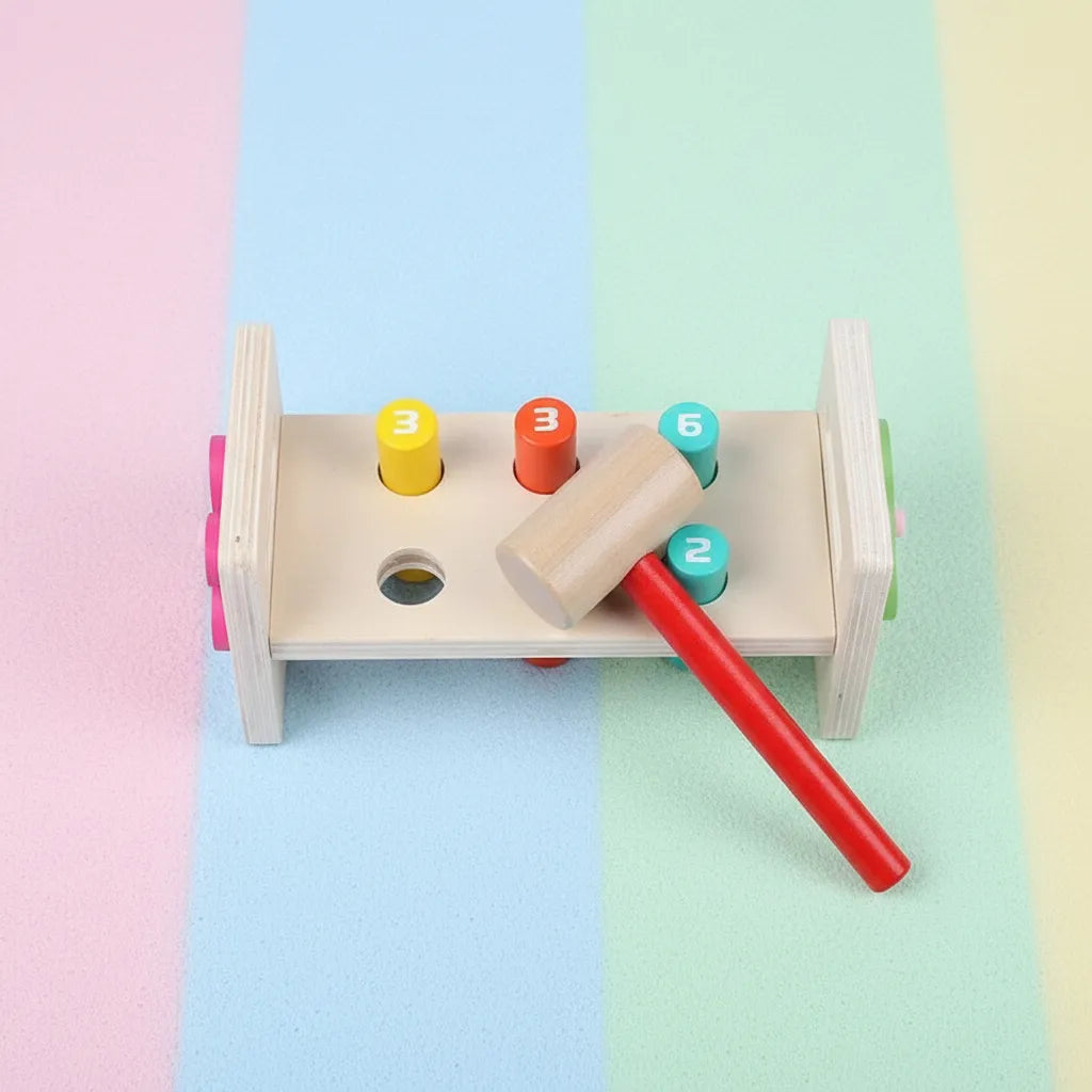 Juego Didactico Banquito Para Martillar