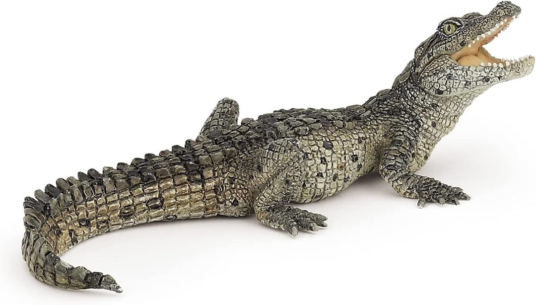Figura Cría Cocodrilo Pintada A Mano papo