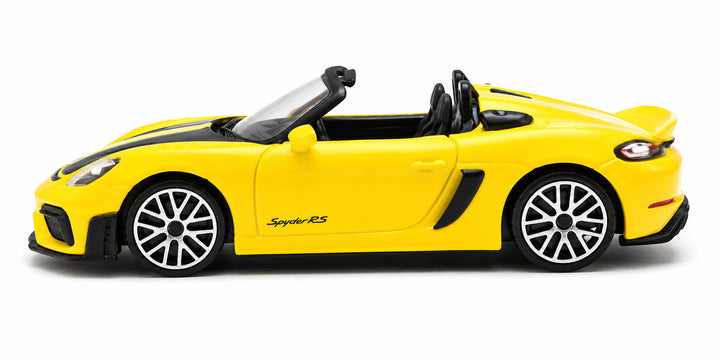 Carro A Escala Bburago 1:45 Porshe 718 Spyder Rs Amarillo