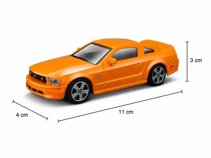Carro A Escala 1:43 Ford Mustang Gt Naranja