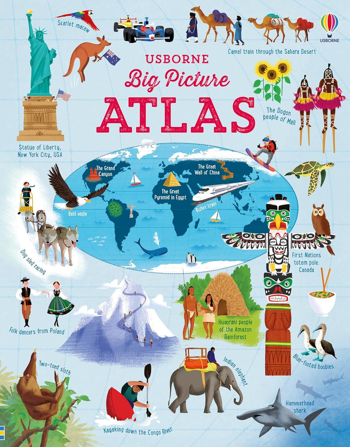 Libro Educativo Atlas Explora El Mundo Para Niños