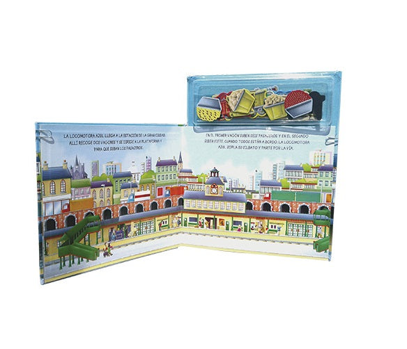 Libro Trenes Y Locomotoras Magnéticos Para Niños