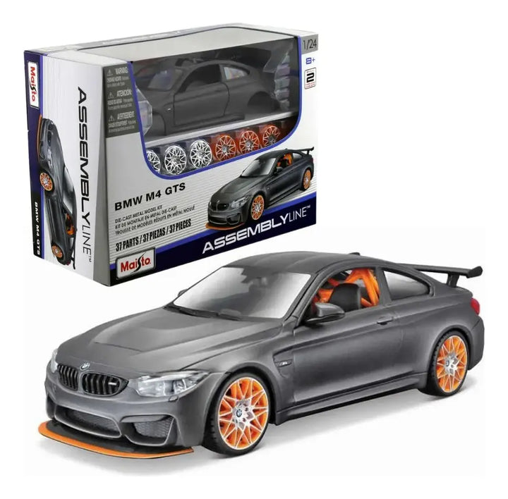 Carro Coleccionable Armable  1/24 Maisto Bmw M4 Gts Gris