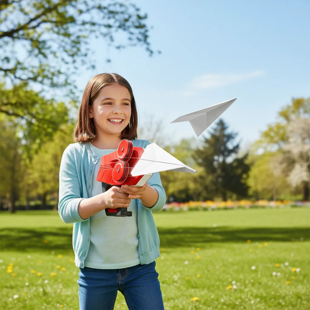 Experimento Lanzador De Aviones Eléctrico STEM