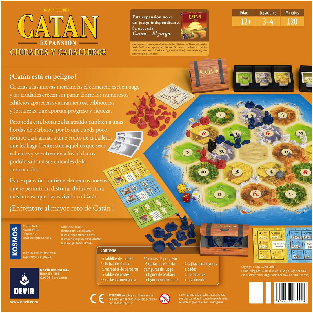 Juego Expansión Catan Ciudades Y Caballeros
