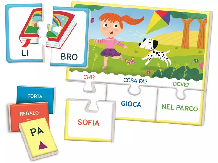Juguete Didáctico Lectura Encajable Para Niños