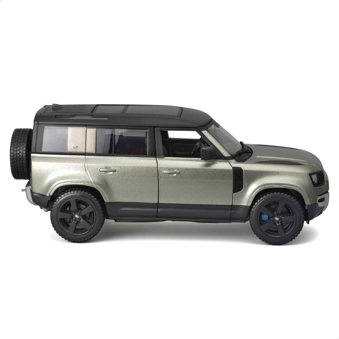 Carro Bburago A Escala 1:43 Land Rover Defender 110 Verde