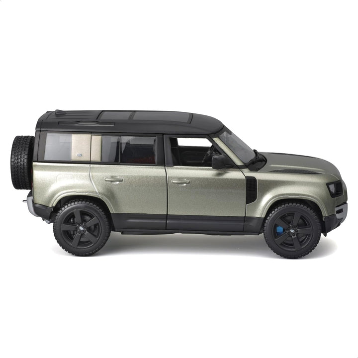 Carro Bburago A Escala 1:43 Land Rover Defender 110 Verde