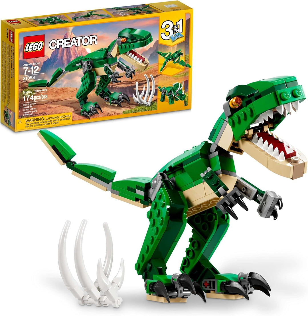 Juego Lego 174 Piezas Dinosaurios 3 En 1 Niños