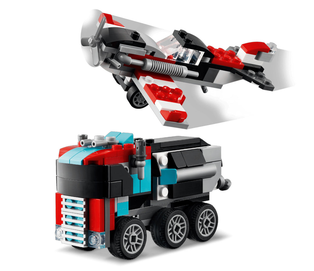 Juego Lego Creator 3 En 1 Camión Plataforma 270 Piezas