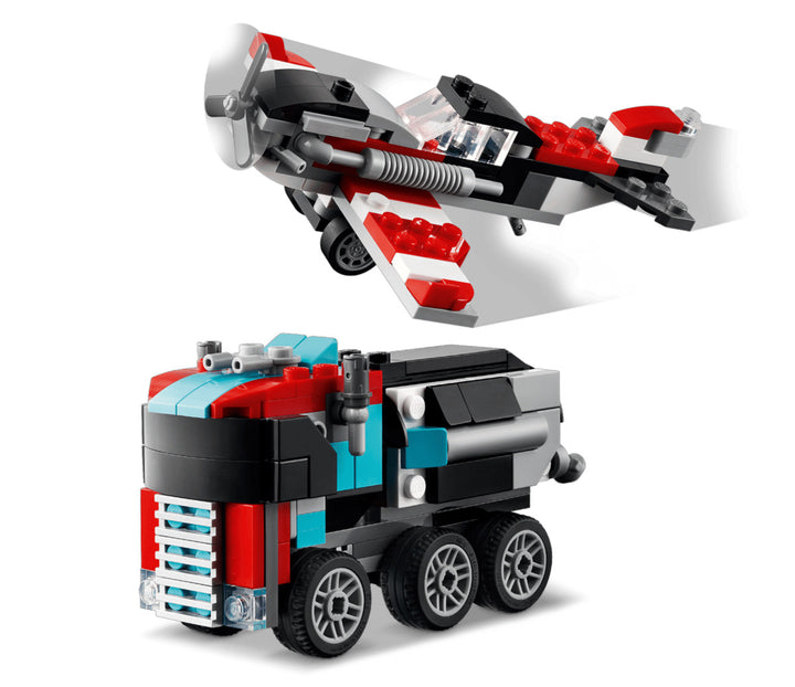 Juego Lego Creator 3 En 1 Camión Plataforma 270 Piezas