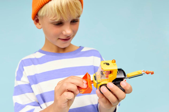 Juego Construcción Cargador Frontal 61 Piezas Niños