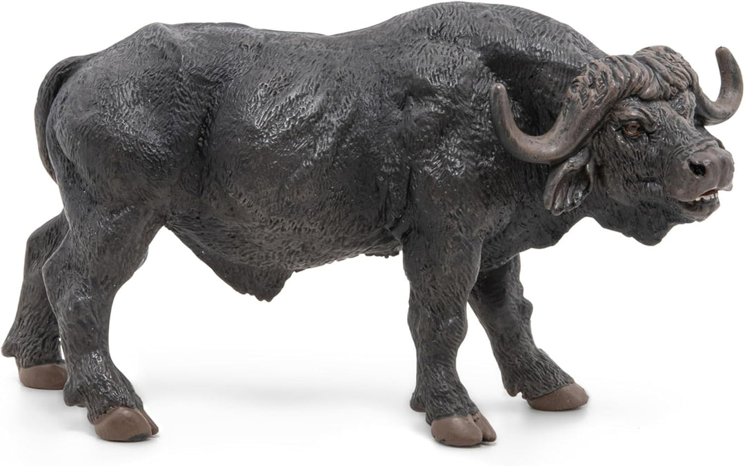Figura Coleccionable Búfalo Pintada A Mano Papo