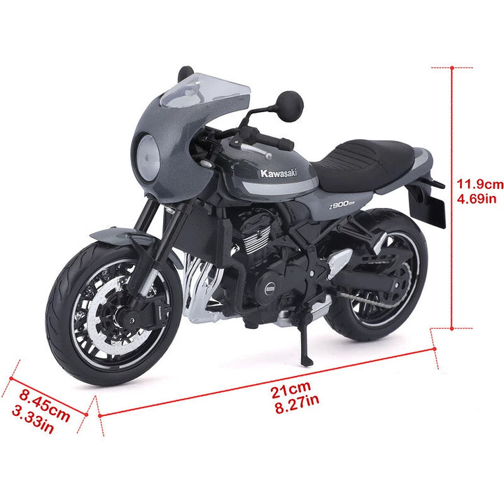 Moto Coleccionable 1/12 McKawasaki Z900rs Gris