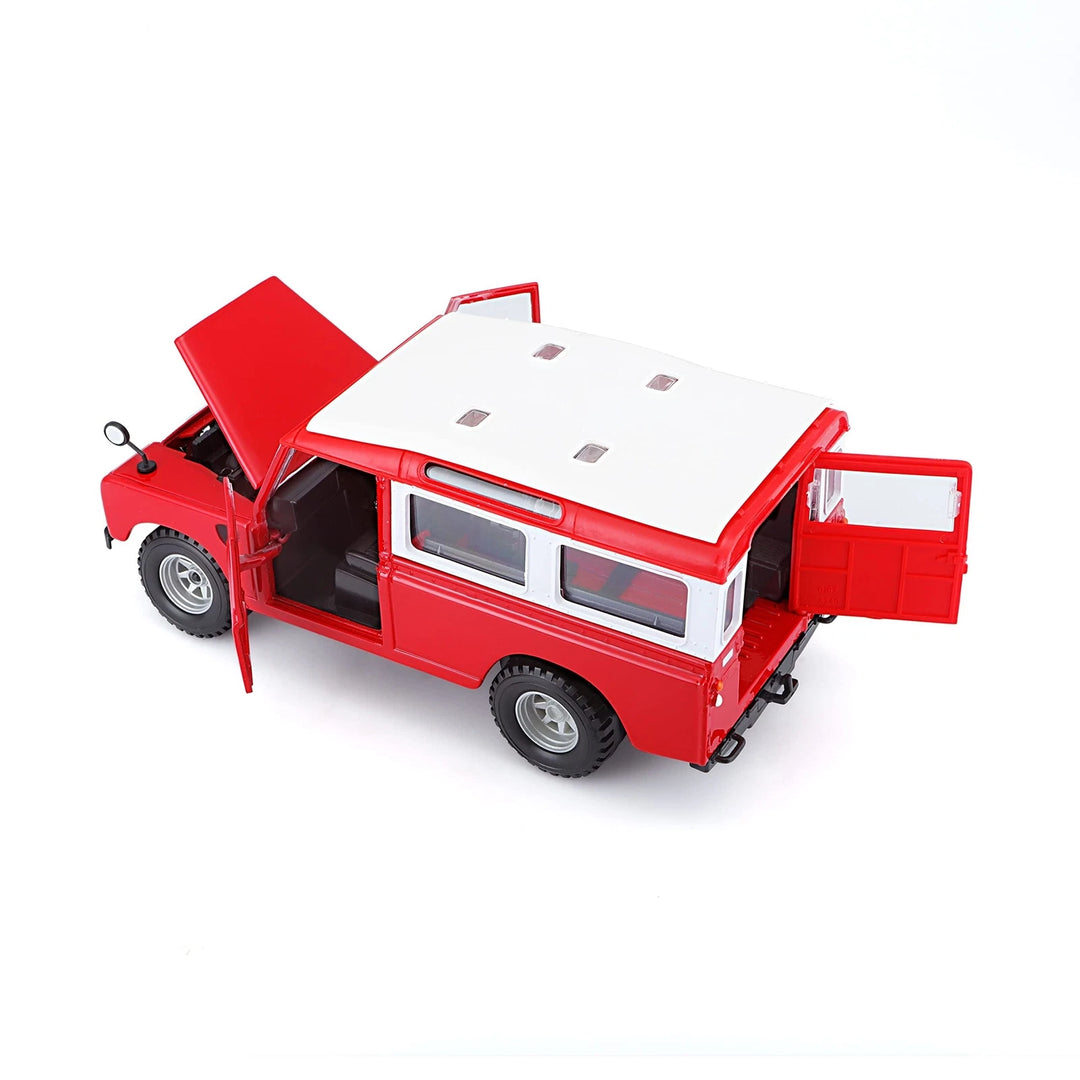 Carro Coleccionable 1/25 Land Rover Series II Rojo