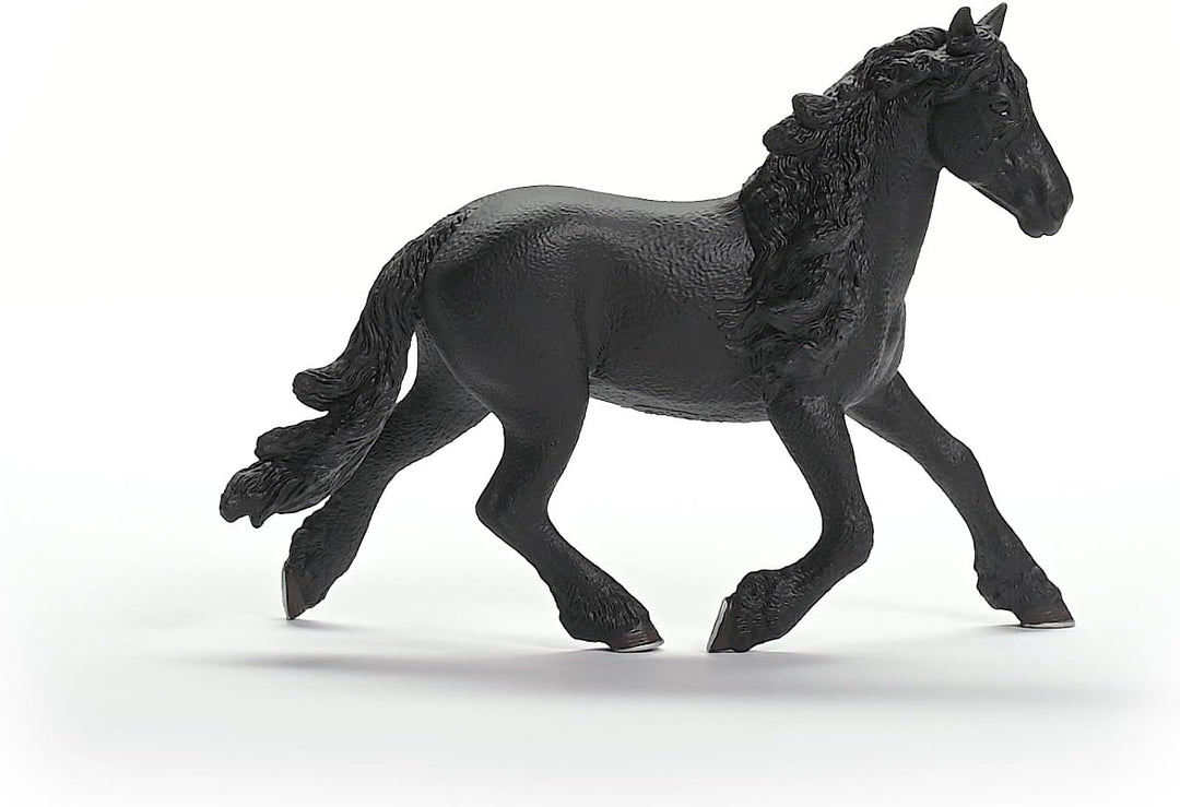 Figura Animales Semental Frisón Pintada A Mano
