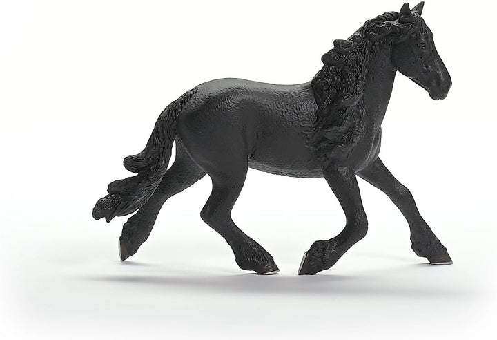 Figura Animales Semental Frisón Pintada A Mano