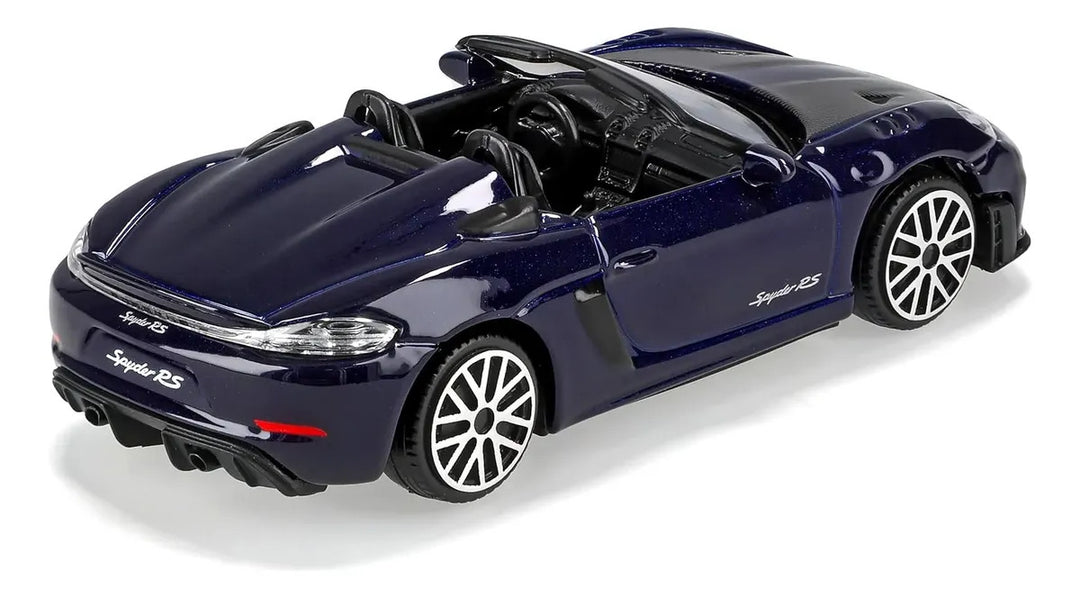 Carro Coleccionable Bburago 1:45 Porshe 718 Spyder Rs Azul