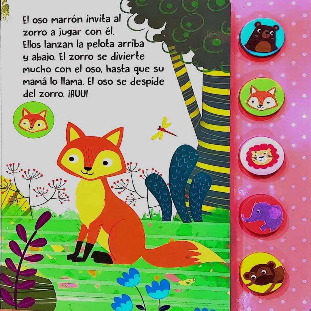 Libro Infantil Sonidos oso Hace Amigos Niños