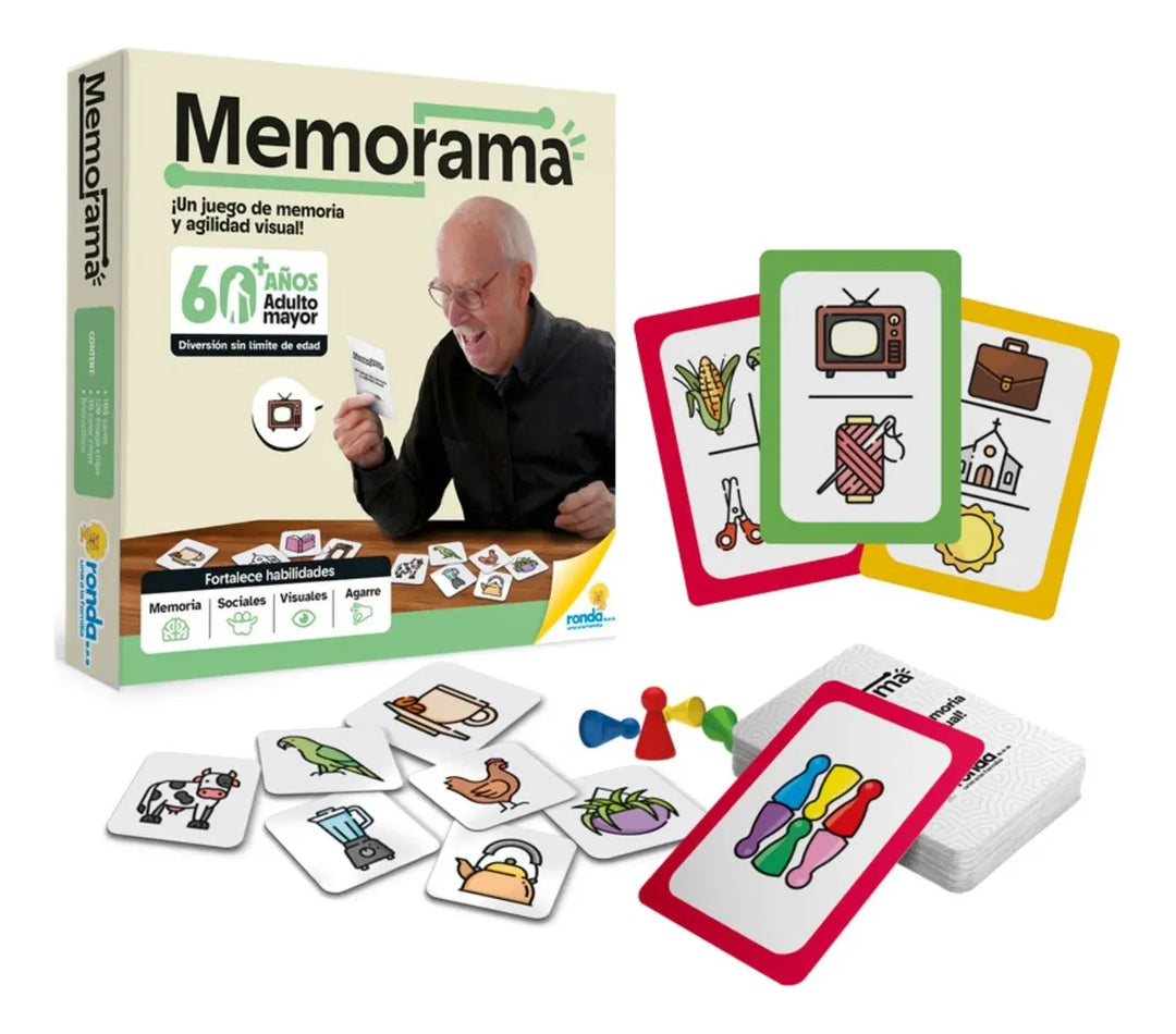Juego De Mesa Memorama Visual Adultos Mayores