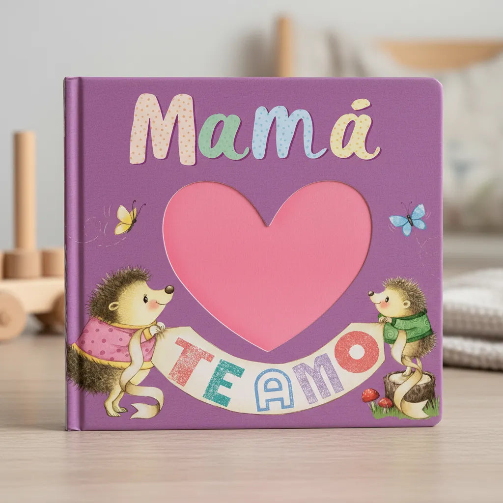 Libro Infantil Sensorial Mamá Te Amo Para Niños
