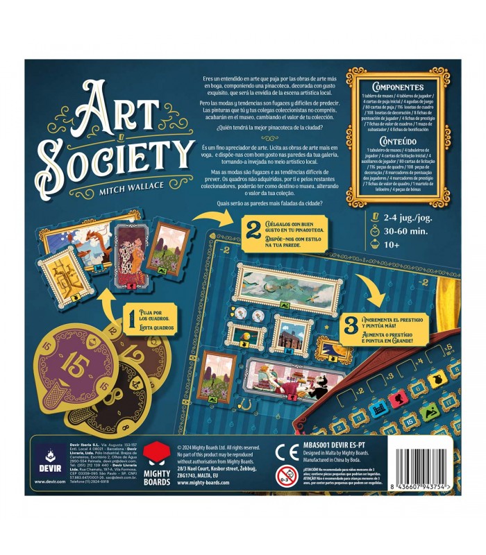 Juego De Mesa Art Society Devir Para Adultos