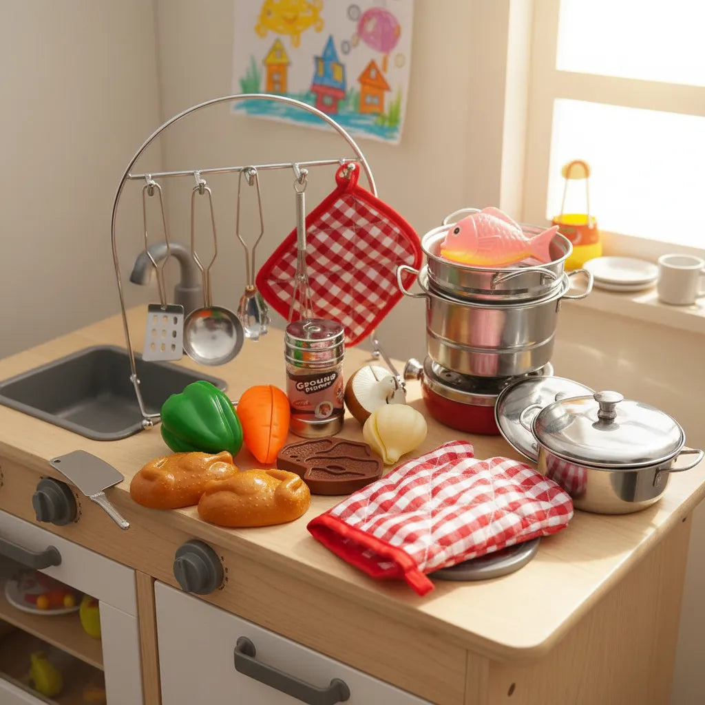 Set De Accesorios Cocina 25 Piezas Para Niños