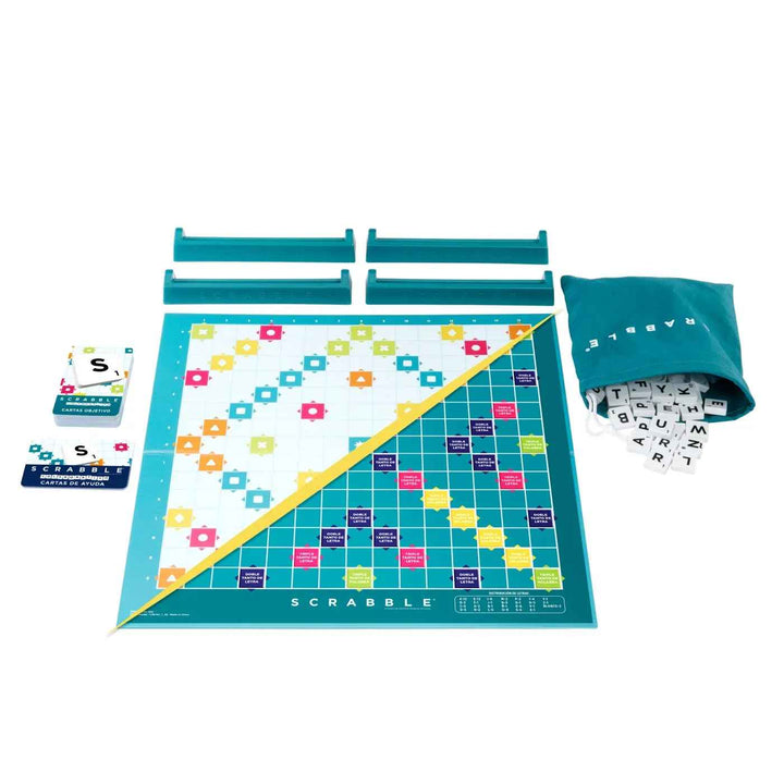 Juego De Mesa Scrabble 2 En 1 Para La Familia