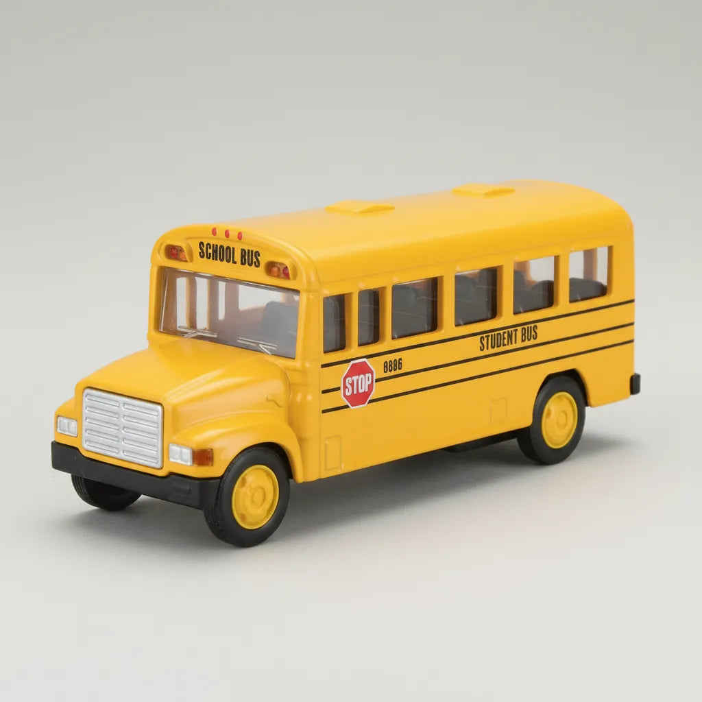 Carro Coleccionable A Escala 1/36 School Bus Amarillo