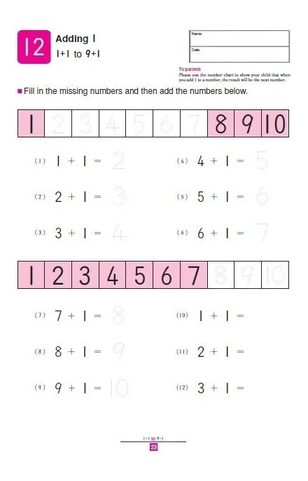 Libro Didáctico kumon  My book of simple addition Para Niños