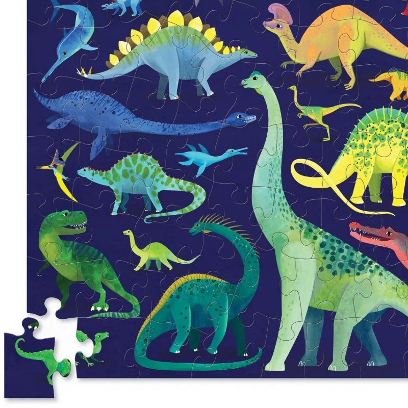 Rompecabezas 100 Piezas De Dinosaurios Para Niños
