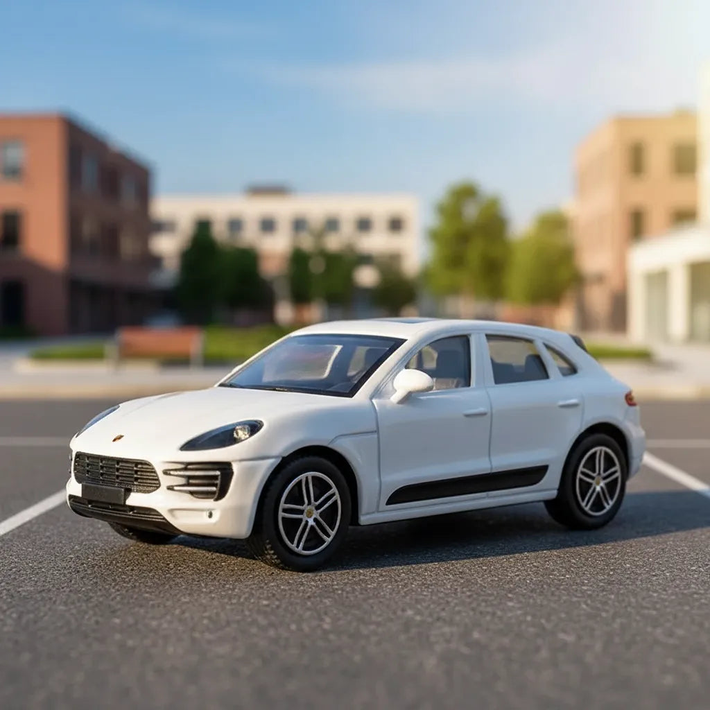 Carro Coleccionable Bburago 1/43 Porshe Macan Blanco