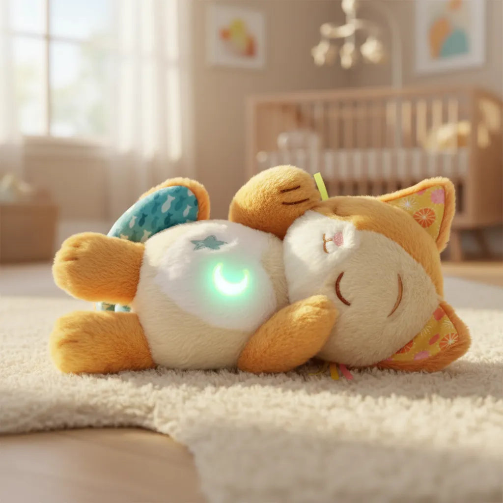 Juguete Gatito Felices Sueños Sonido Bebés