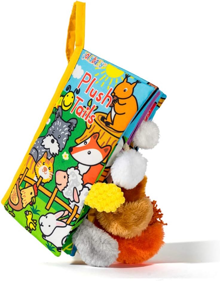 Libro Didáctico Tela Colas Animales Para Niños