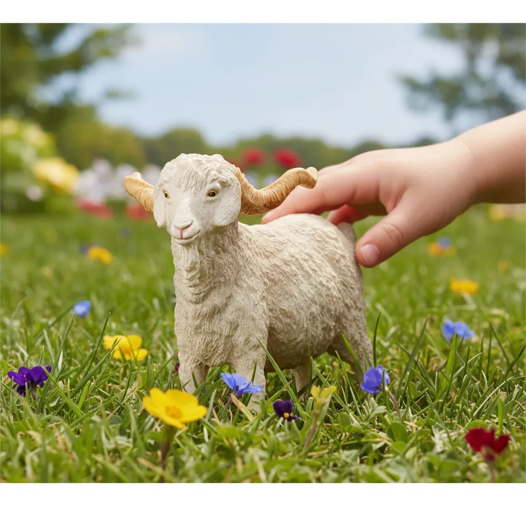 Figura Cabra De Angora Pintada A Mano Schleich