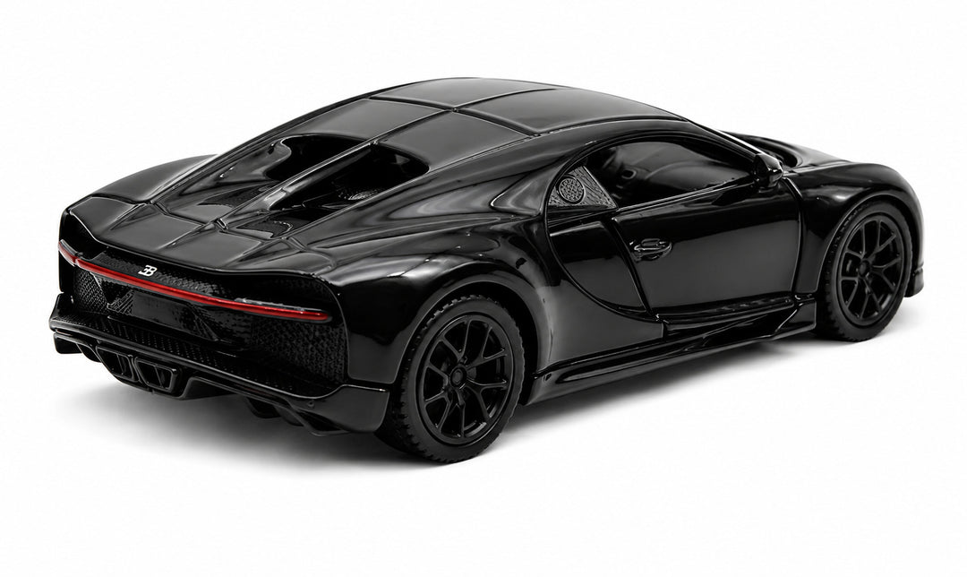 Carro Escala Coleccionable Bugatti Chiron Negro