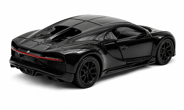 Carro Escala Coleccionable Bugatti Chiron Negro