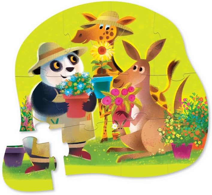 Rompecabezas Diseño Jardín 12 Piezas Para Niños